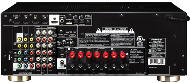 Pioneer VSX-821 A/V Receiver - Back