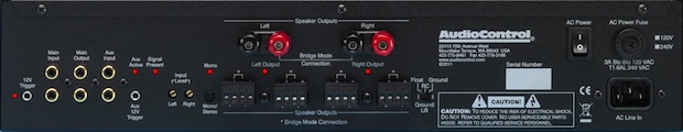 AudioControl Architect Model 210 Amplifier - Back