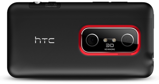 HTC EVO 3D 4G Smartphone - Back