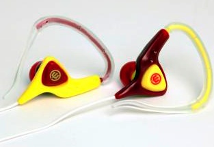 Wicked Helix Earphones - Magenta/Yellow