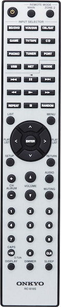 Onkyo RC-816s Remote Control