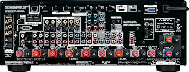 Onkyo TX-NR709 AV Receiver - Back