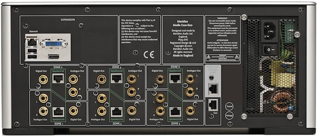 Meridian Audio Core 600 Sooloos Digital Media System - Back