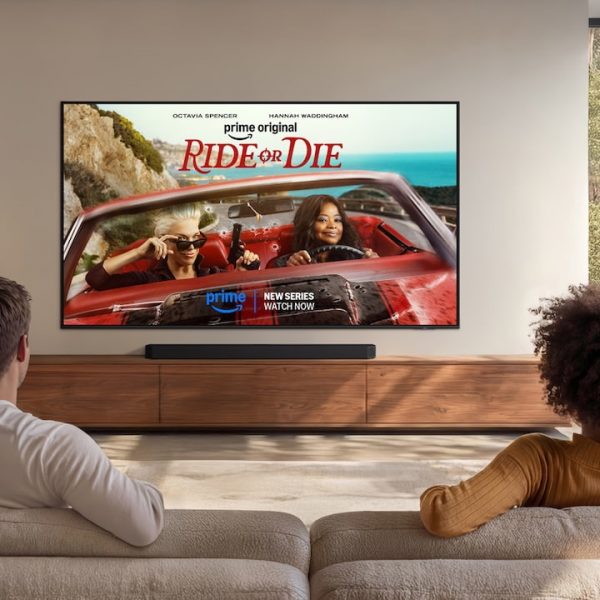 2026 Samsung Neo QLED QN70H TV on wall lifestyle front