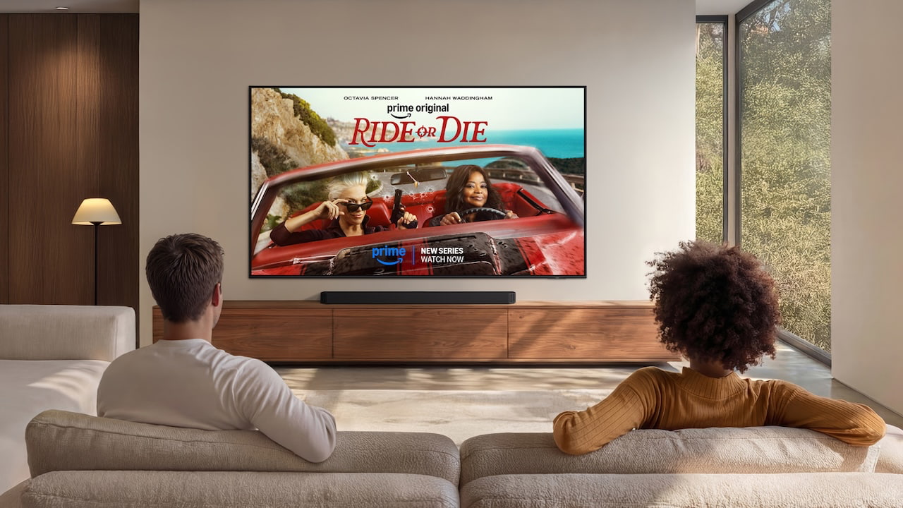 2026 Samsung Neo QLED QN70H TV on wall lifestyle front