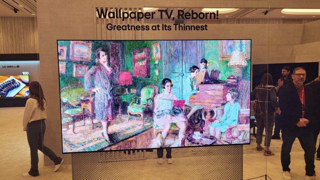 LG W6 Wallpaper TV at CES 2026