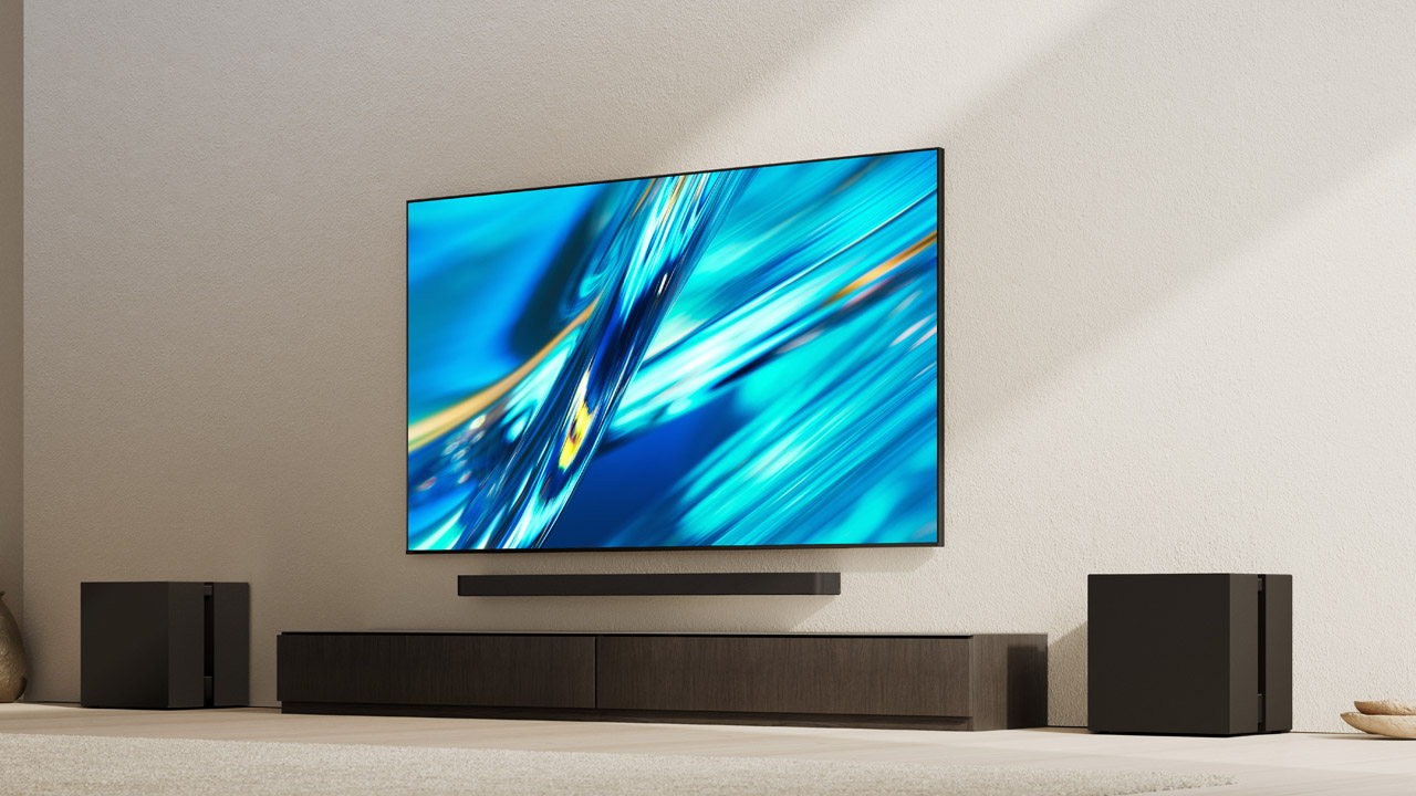 Bravia 3, II TV with BRAVIA Home Theater Bar 9 and 2 BRAVIA Theater Sub 9s.