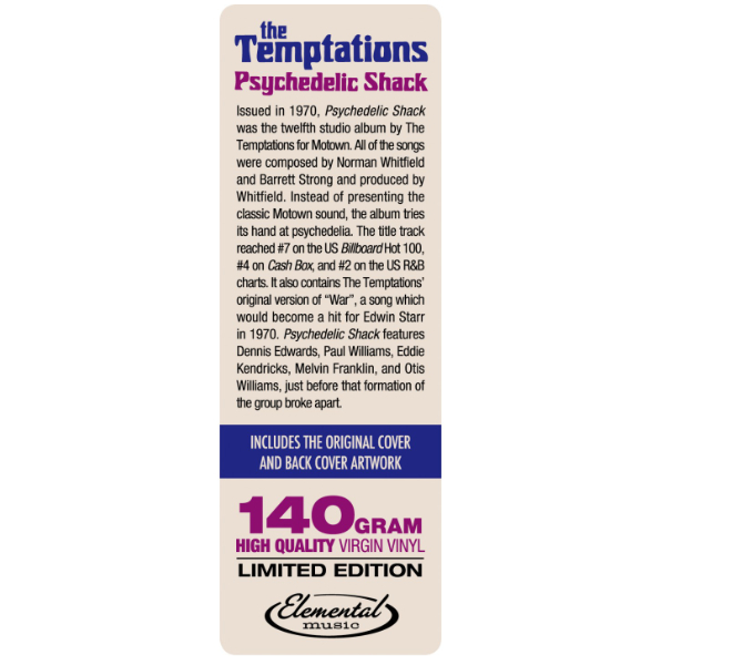 新元素再版再現靡麗與迷幻天籟樂團的 Motown 迷幻年代回顧 詳細展示