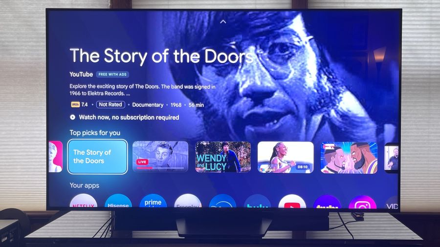 2026 Hisense UR9 65-inch TV with Google Gemini