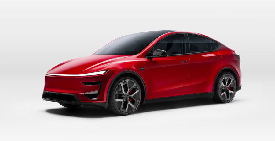 2025 Tesla Model Y Performance Red