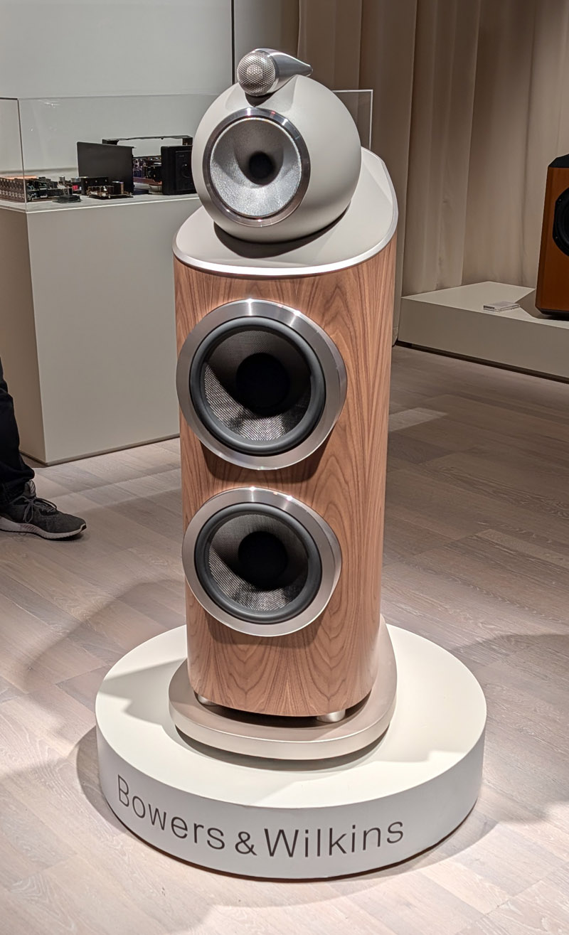 Bowers & Wilkins 801 Diamond D5 Loudspeaker in light walnut at HIGH END Vienna 2026