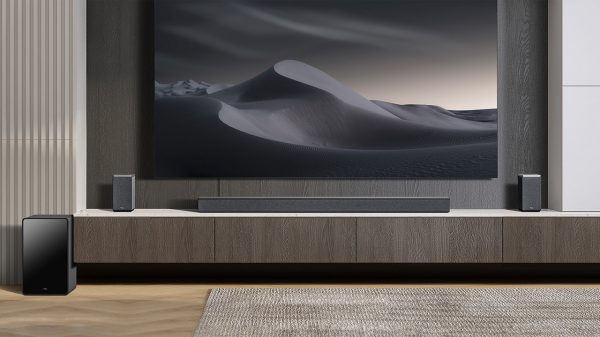 TCL Q85H Dolby Atmos soundbar system.