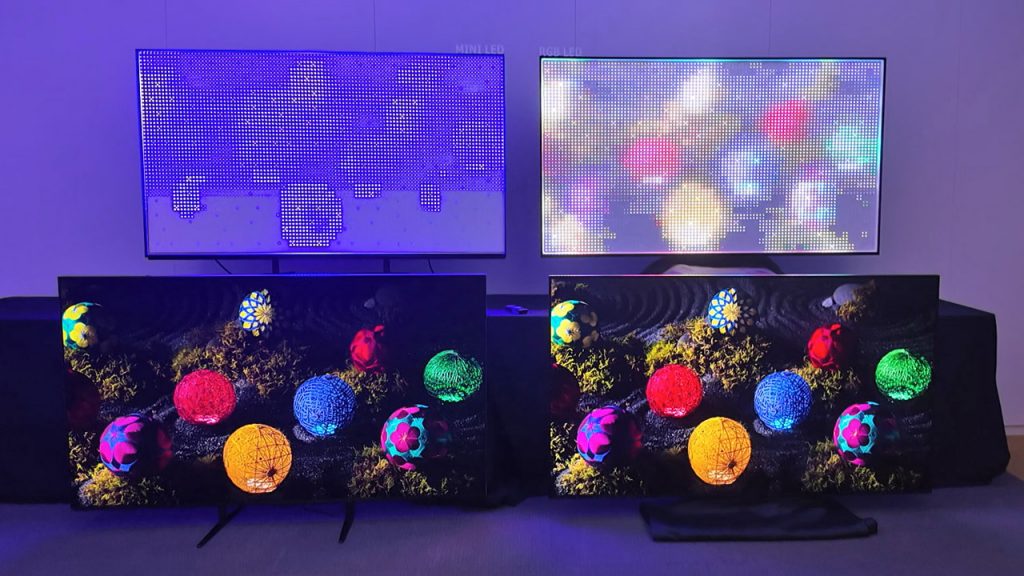 Sony True RGB TV compared to BRAVIA 9 Mini LED TV.