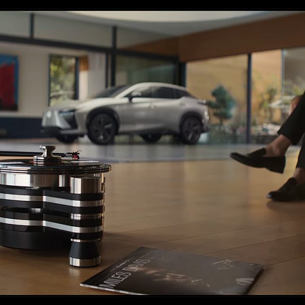 Lexus RZ Ad featuring VPI Titan Direct turntable