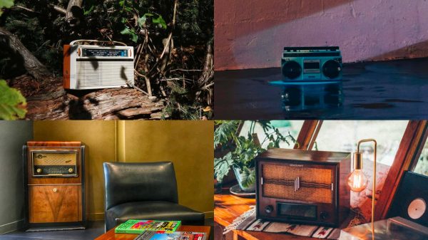 A.bsolument Vintage Bluetooth Radios Collage