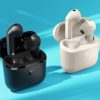 Sennheiser Accentum Open Earbuds with case in black and cream