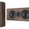Acoustic Energy 307-2 on-wall speakers in walnut