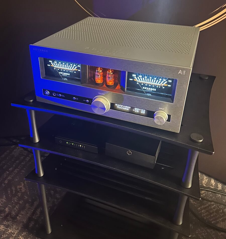 Advance Pari Nova Integrated Amplifier at AXPONA 2026 on rack