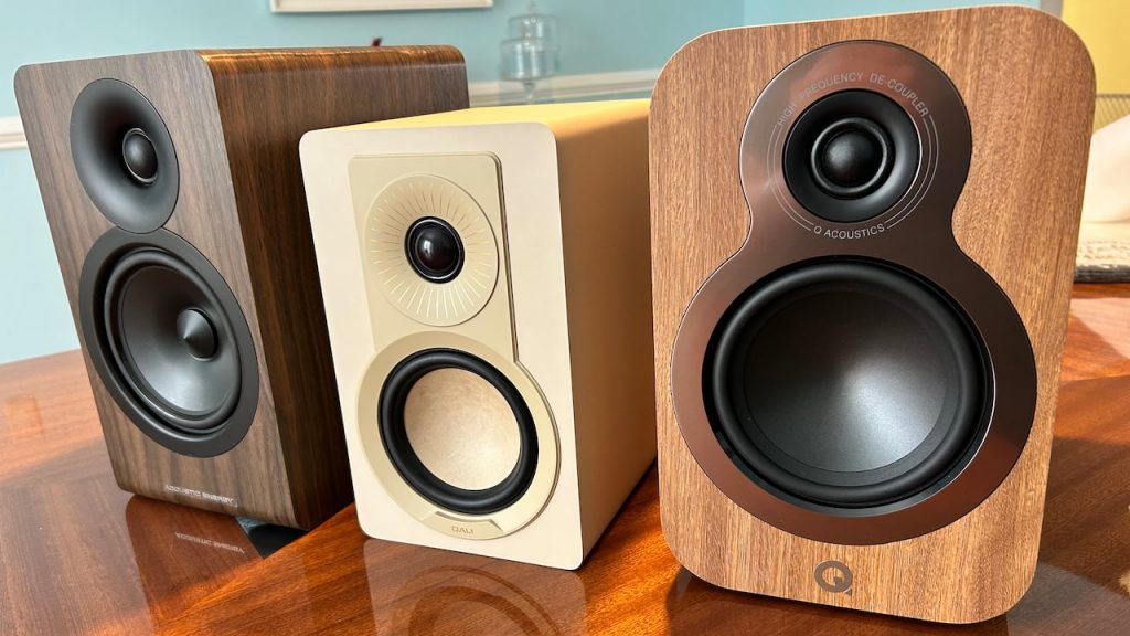 Acoustic Energy AE100 MK2, DALI KUPID and Q Acoustics 3020c bookshelf speakers