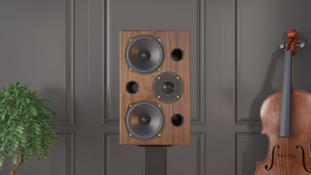 Acoustic Energy AE2 40th Anniversary Loudspeaker in Walnut Front