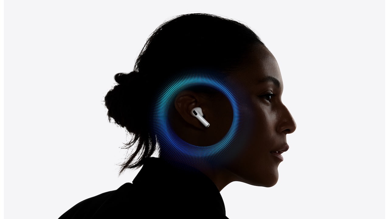 Apple AirPods Pro 3 (2025 Model) woman profile view