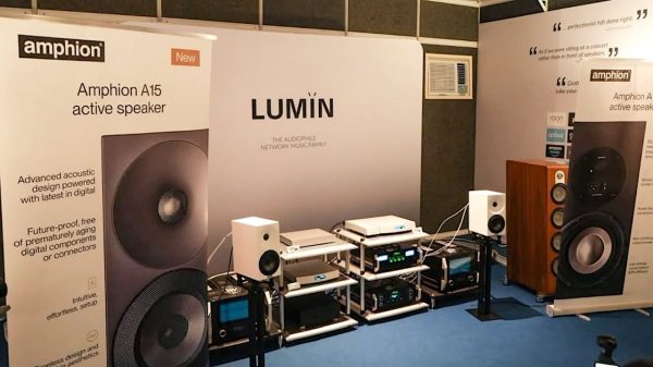 Amphion A15 Active Speakers White Lifestyle