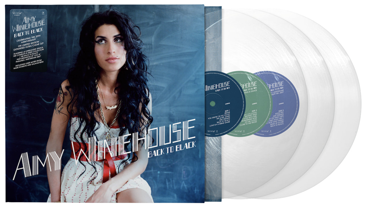 Amy Winehouse Back to Black 20th Anniversary Edition 3-LP Clear Set