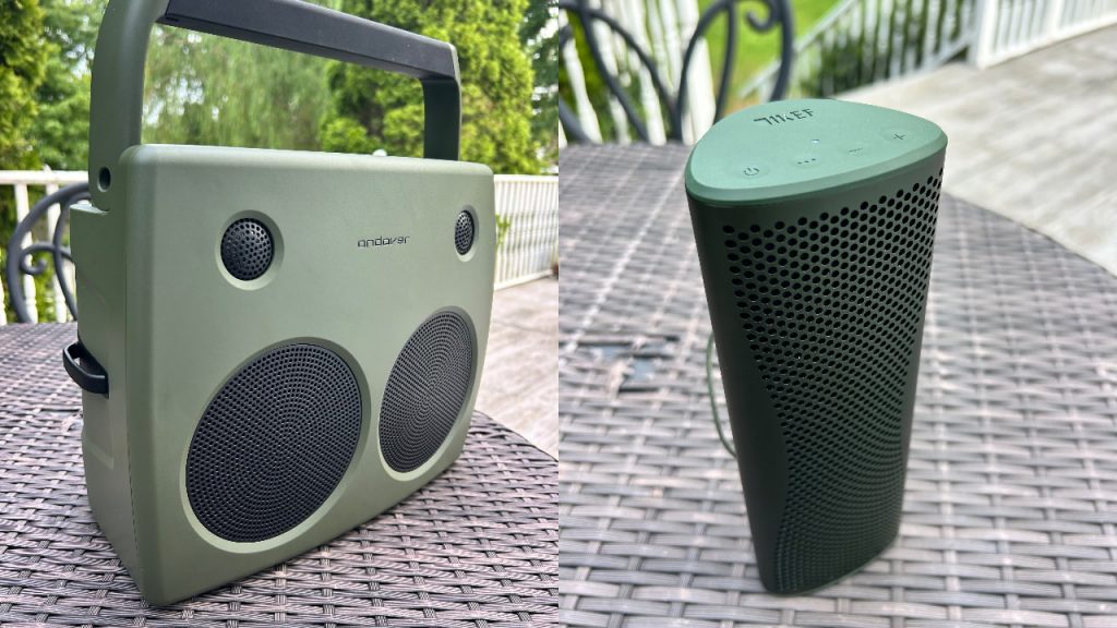 Andover Audio FreePlay vs. KEF Muo portable Bluetooth Speakers