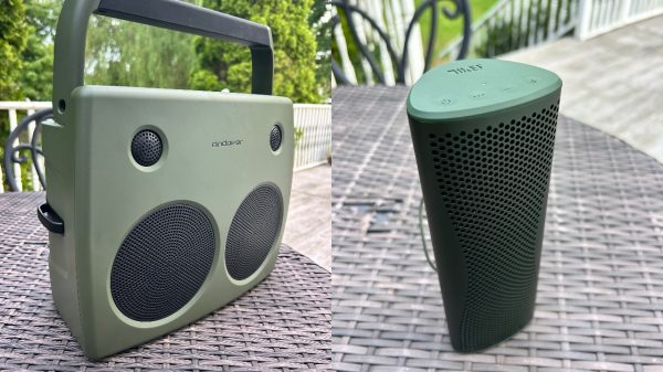 Andover Audio FreePlay vs. KEF Muo portable Bluetooth Speakers