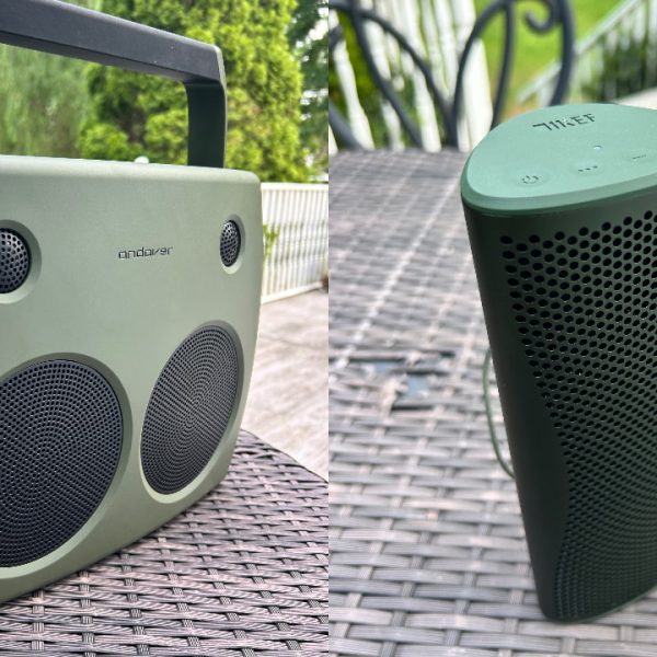Andover Audio FreePlay vs. KEF Muo portable Bluetooth Speakers