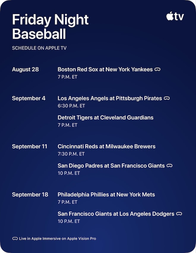 apple-immersive-friday-night-baseball-schedule-2026