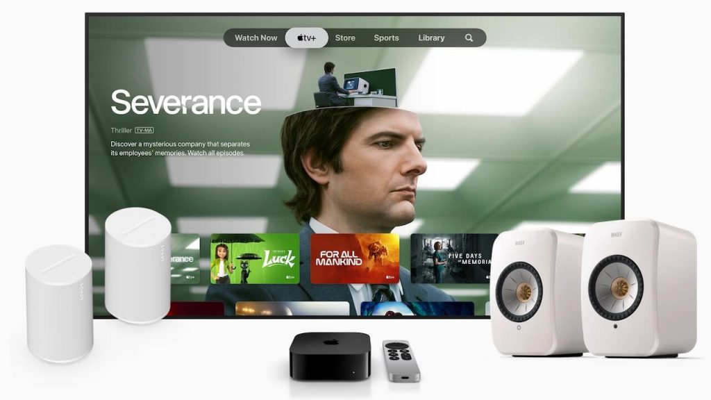 AppleTV 4K with Sonos and KEF AirPlay 2 Wireless Speakers