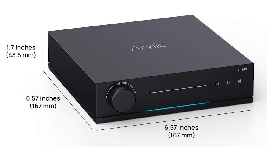 arylic-lp100-dimensions