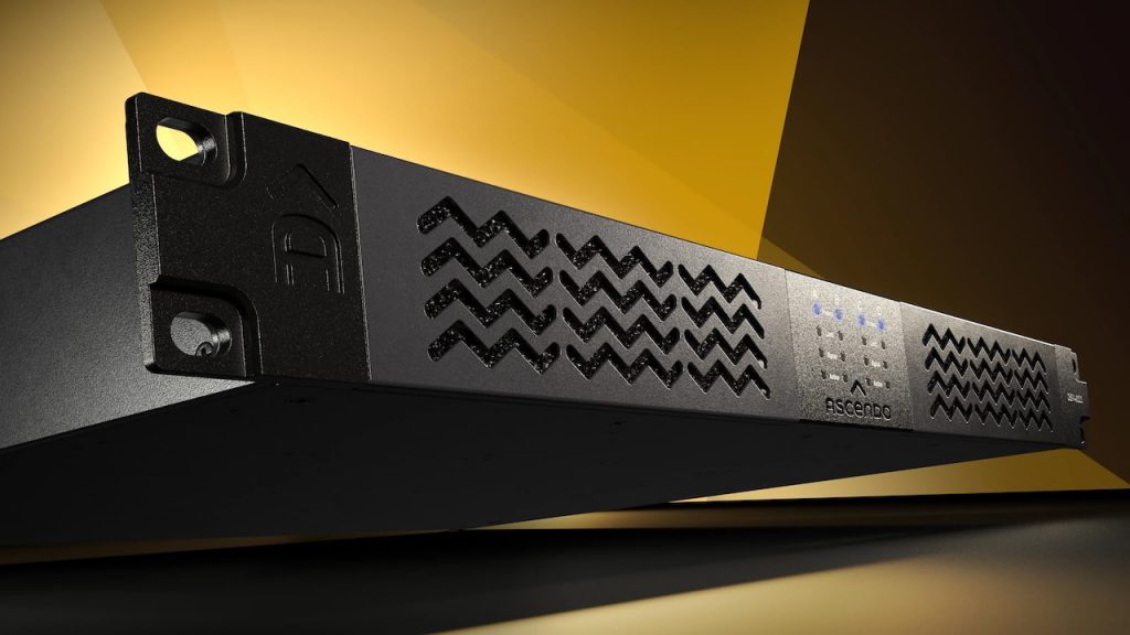 ASCENDO DSP4-6602 Amplifier Front Angle