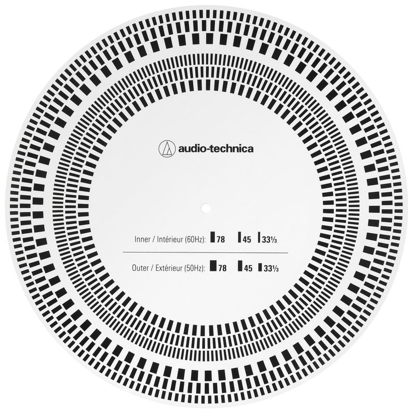 Audio-Technica AT-CAP4 Multi-Function Cartridge Alignment and Stroboscope Disc