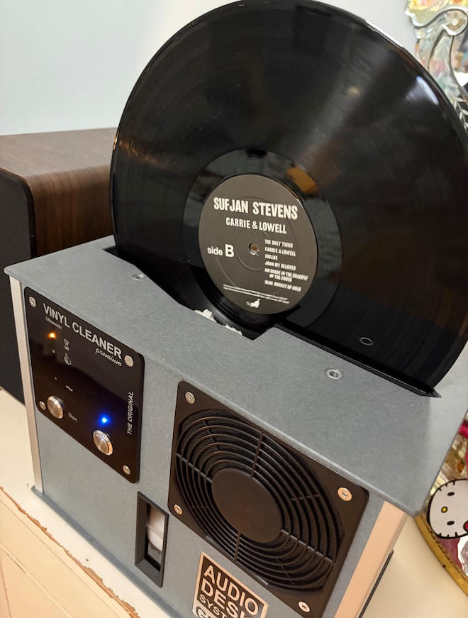 Audio Desk Systeme Glass Vinyl Record Cleaner Premium LP inserted