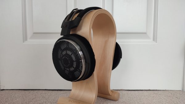 Audio-Technica ATH-ADX7000 headphones on stand