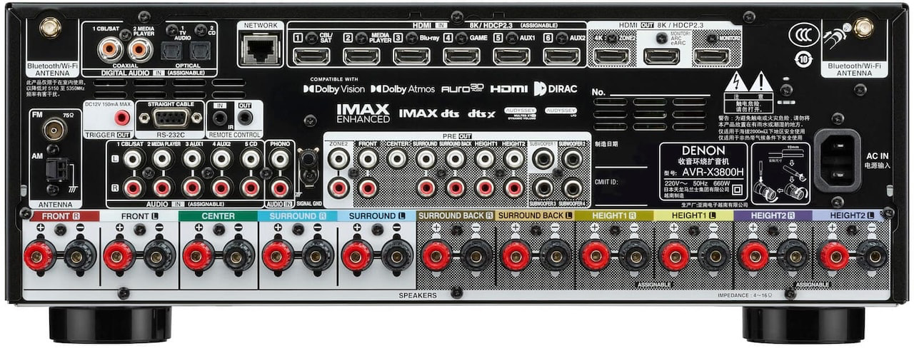 avr-x3800h-rear