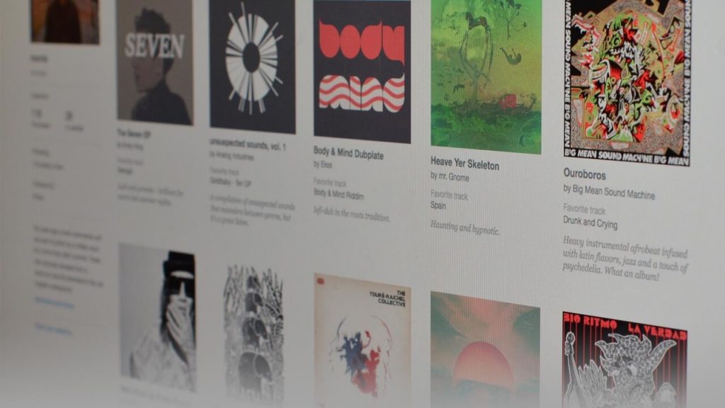 Bandcamp Screenshot