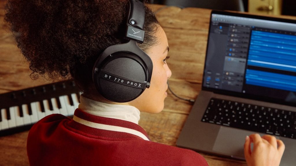 Beyerdynamic DT 770 Pro X Closed-back Studio Headphones on Woman