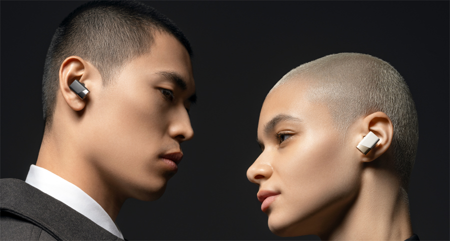 Status Audio Pro X Wireless Earbuds - Black Alloy and Moonbeam White