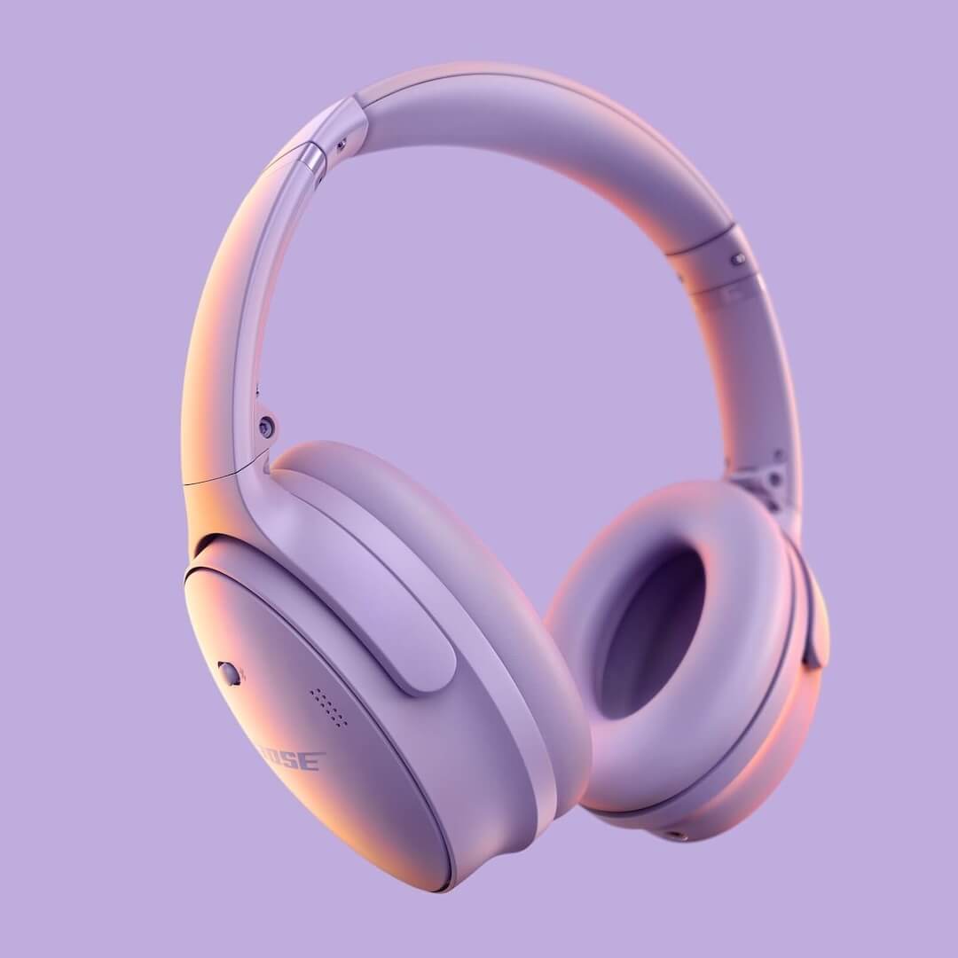 Bose QuietComfort Ruído sem fio cancelando fones de ouvido em lilás