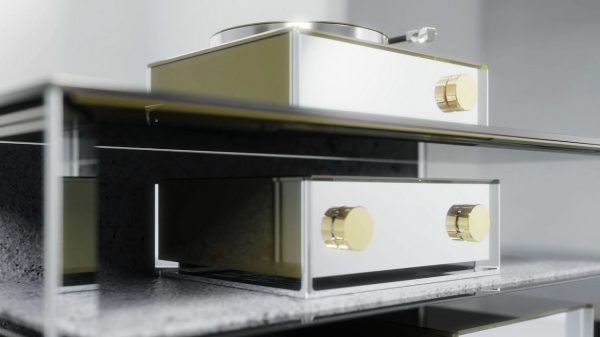 Burmester x Porsche 911 Spirit 70 bespoke turntable and preamp