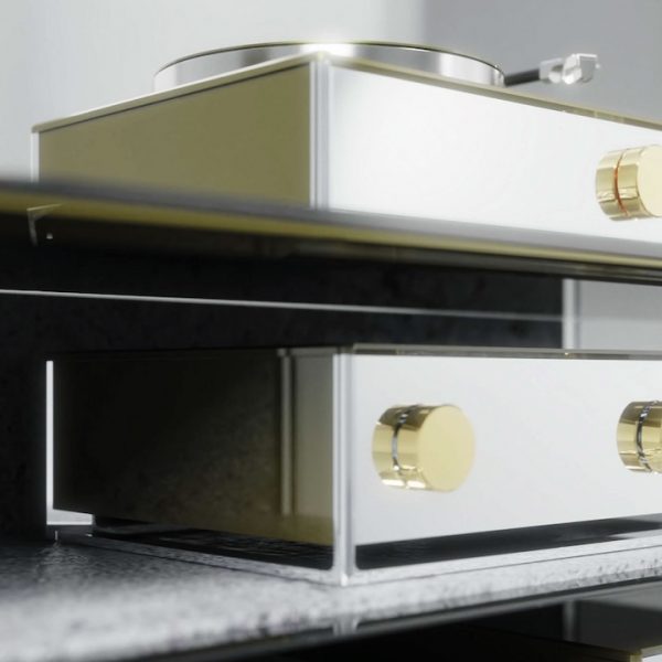 Burmester x Porsche 911 Spirit 70 bespoke turntable and preamp