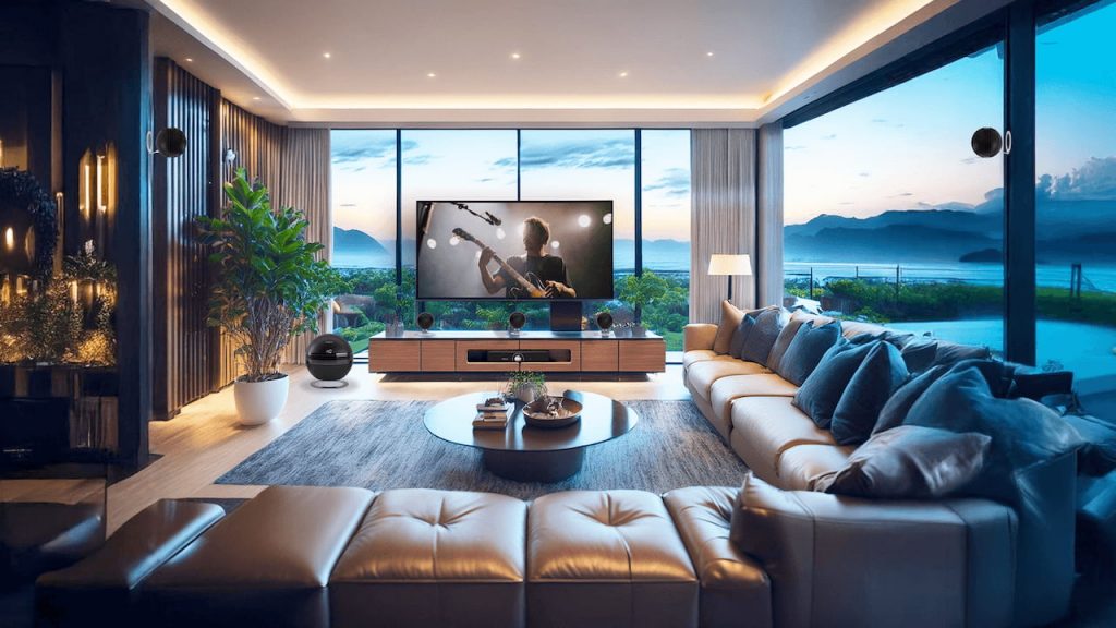 Cabasse PEARL THEATRE 5.1 Channel Speaker System Lifestyle in Black