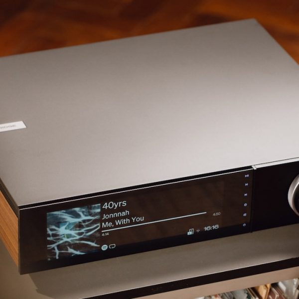 Cambridge Audio Evo 300 Streaming Amplifier Lifestyle Front Angle