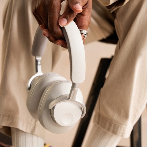 Cambridge Audio Melomania P100 SE White Headphones in hand