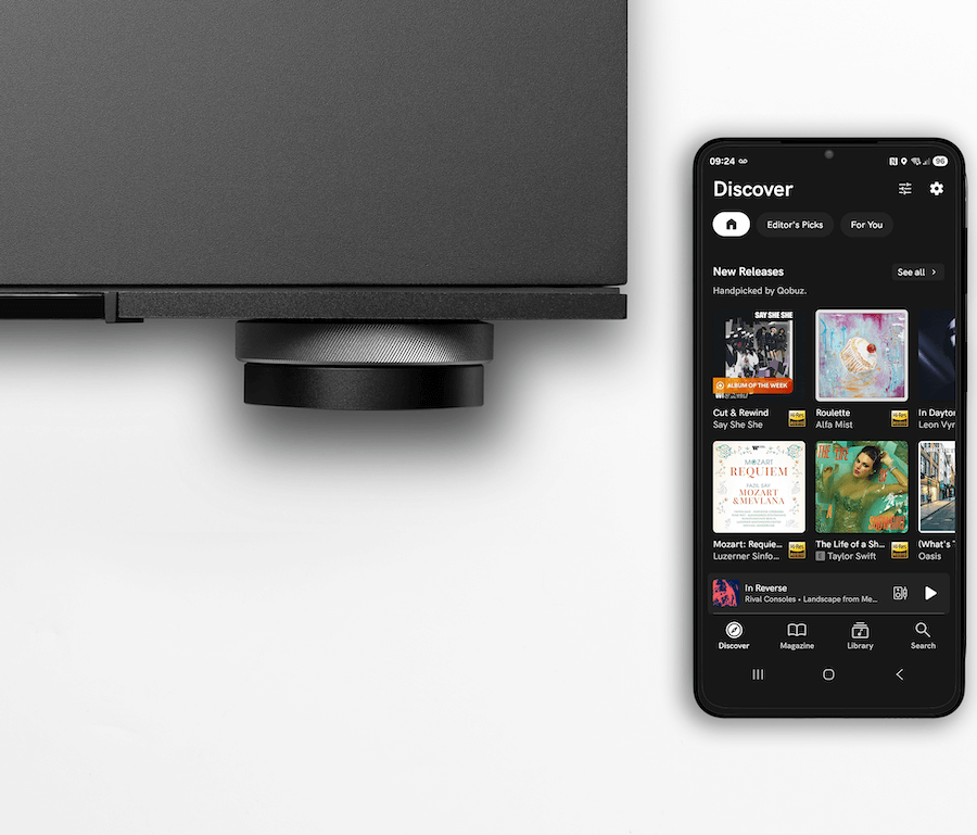 Cambridge Audio with Qobuz Connect App Top View