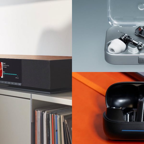 Collage of Cambridge Audio Evo One, Nothing Ear(3) and JLab Epic Pods