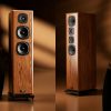 Castle Tintagel and Walmer Loudspeakers in Walnut